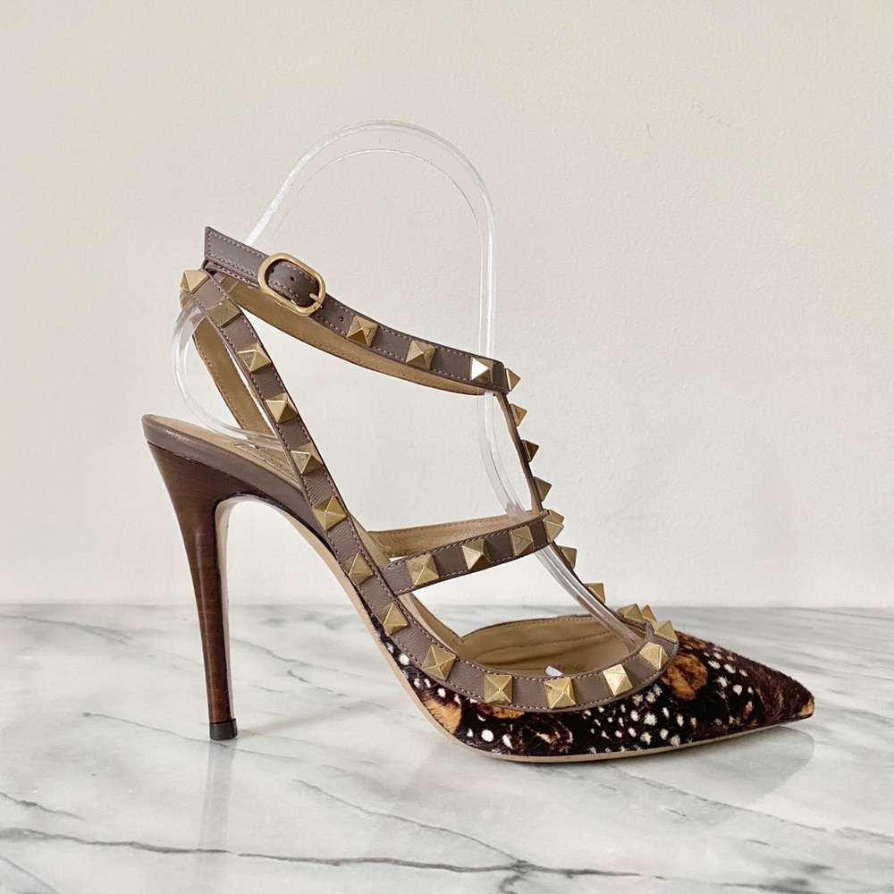 *SOLD on EBAY* VALENTINO Rockstud Feather Print